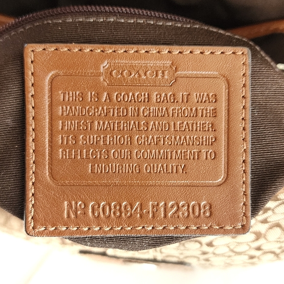 Coach 2008 Signature Small Soho Flap Shoulder Bag F12308 , Brown - Picture 6 of 7